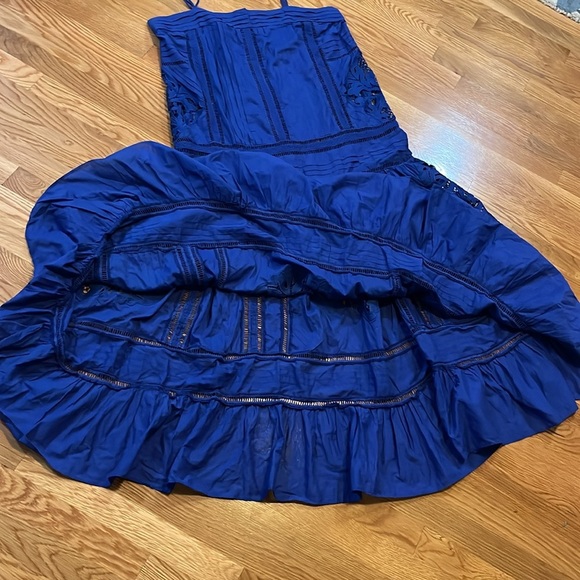 FARM Rio Sleeveless Square-Neck Lace Maxi Dress Sz L NWT - Picture 8 of 16